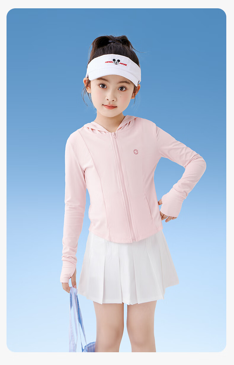 Zuoxi Girls' Sun Protection Clothing, Children's Summer Cool Lightweight Jacket, 2026 New Style Girls' Skin Coat, Pink, Size 140 6
