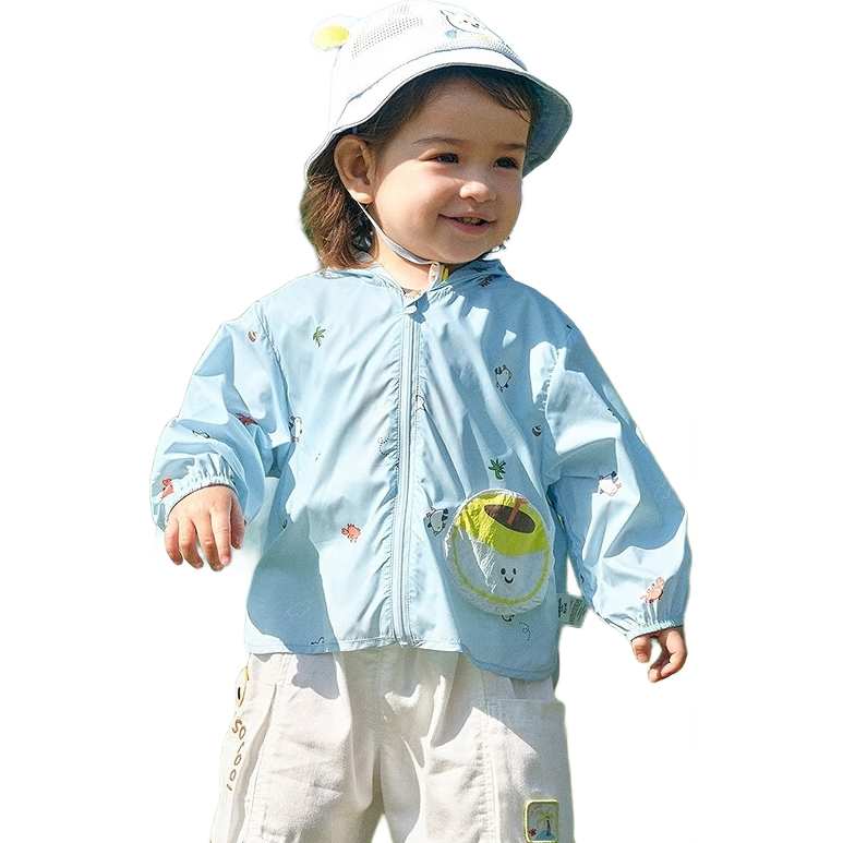 BALABALA Children's Sun Protection Clothing, Boys And Girls Baby Outerwear, Infant Sun Protection, Summer 2025 Children's Wear, Hooded, 209225105201