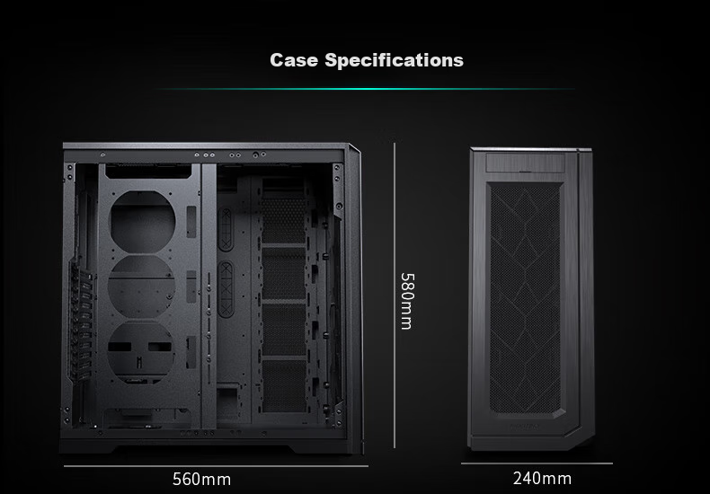 PHANTEKS ENTHOO PRO II Non-Side-Through PK620 Full Tower NAS Enterprise Server AI Workstation Case (SSI-EEB/11xPCI/deep Learning/5090) 16