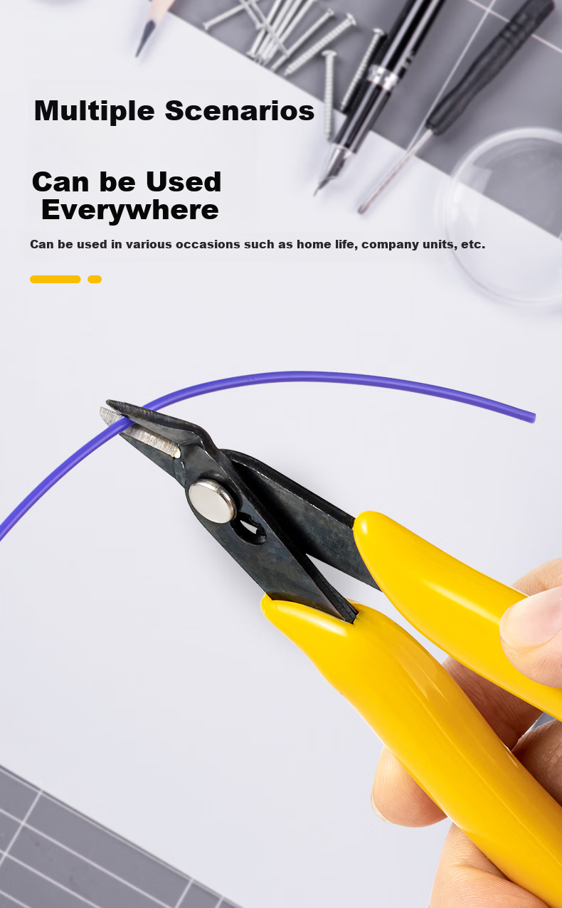 Tianqirui Mini Pliers Model Pliers Gundam Model Scissors, Water Pipe Pliers, Electronic Scissors, Diagonal Pliers, 5 Inches, 2-Piece Set 2