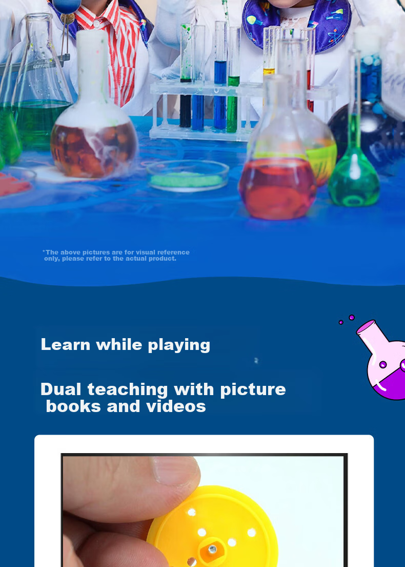 Jiabolan Children's Science Experiment Kit, 288 Scientific Experiments, Educational Toys for Kids Aged 4-15, Birthday Gift 10