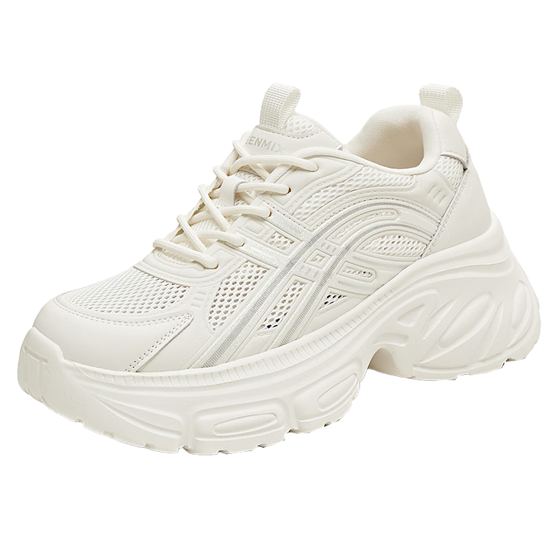 TEENMIX Chunky Sneakers for Women, Casual Shoes, Same Style As in Shopping Malls, Thick-Soled Versatile Women's Shoes