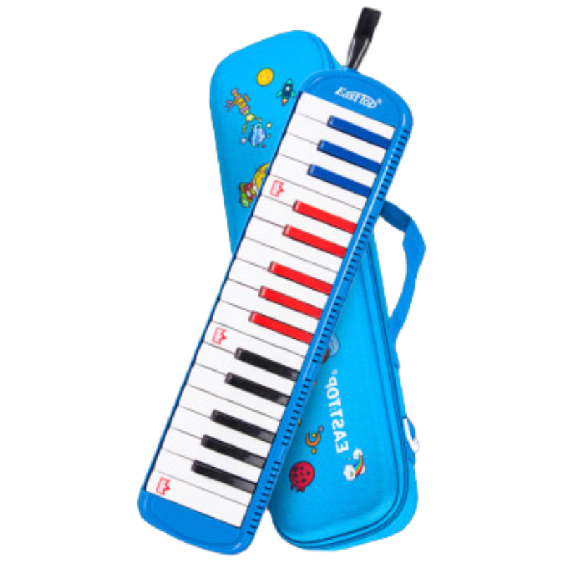 EAST TOP 32-Key Melodica T32 for Children Beginners, Elementary School Students' Introduction, Classroom Performance Wind Instrument, Blue