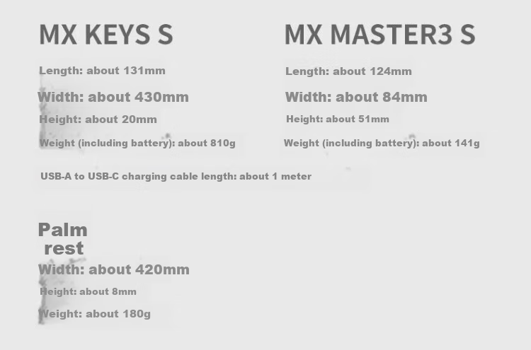 Logitech MX KEYS S COMBO Enterprise Wireless Keyboard And Mouse Combo, Premium Business Office Set, MX Keys S + MX Master 3s Black 12