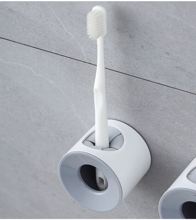 KATEI STORY Electric Toothbrush Holder, Wall-Mounted, No Drilling Required, Large Diameter, Draining, Inverted Design to Prevent Drying Out 2
