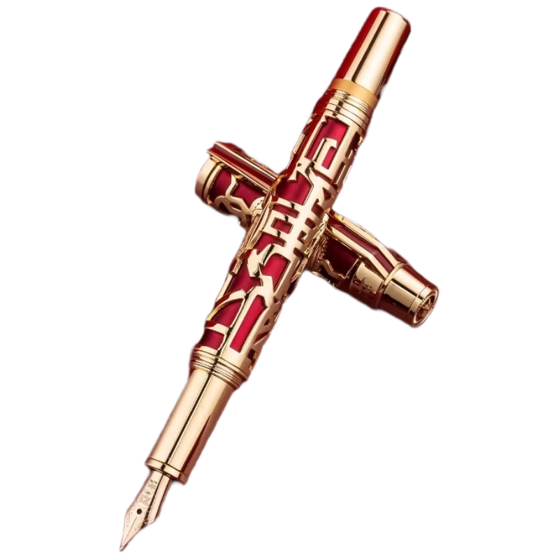 HERO Premium Collector's Fountain Pen, 18K Gold Pen, H71/Party of 71st Anniversary Pen, High-End Gift, Light Luxury Mid-Autumn Festival And National Day Birthday Present