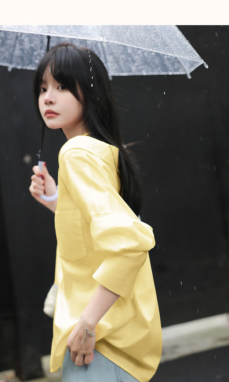 Dme [Pure Cotton Dominant Area] Spring And Autumn Korean-Style Slightly Chubby Pear-Shaped Shirt, Off-Shoulder, Tie-Waist, Concealing Shirt, Women's Top 27