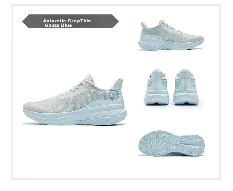 361° Women's Running Shoes Feiyu 3 Spring And Summer Breathable Outdoor Thick-Soled Casual Commuter Running Shoes for Women 682512219-1 35