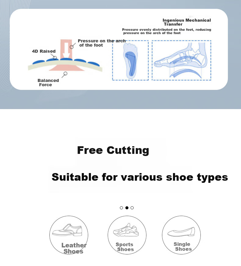 FOOTOPPO Nano Odor-Resistant Insoles for Men, Sweat-Absorbing, Breathable, Anti-Bacterial, Ultra-Soft Sports Insoles for Women and Men 15