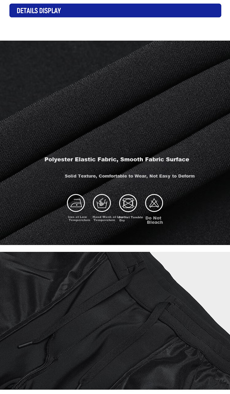 FILA Official Dynamic Pants for Men, Knitted Trousers, Simple Basic Fitness Running Sports Pants 9