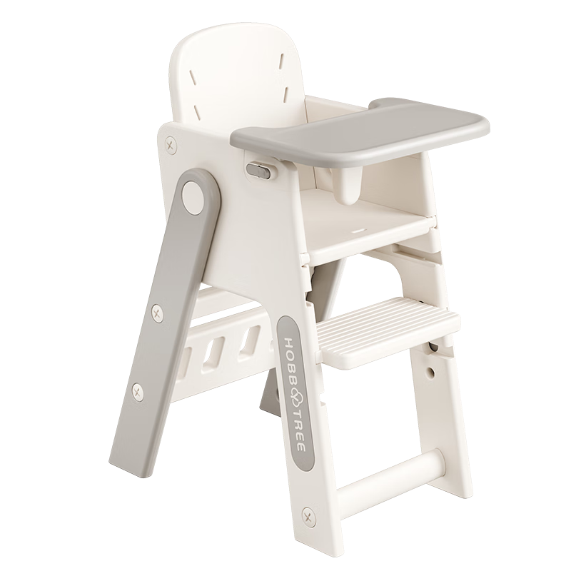 Hobby Tree Children's Learning Chair Multifunctional Foldable Portable Dining Chair Gray