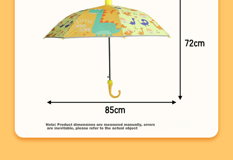 Geshu Children's Umbrella Automatic Umbrella for Boys Elementary School Students Portable Long Handle Umbrella Sun Protection Black Rubber Astronaut Kindergarten Umbrella 13