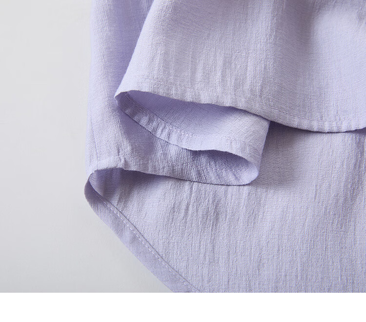Inman Commuter Elegant Cap Sleeve Short Sleeve Shirt Women Summer Fashion High-End Roland Purple L 28