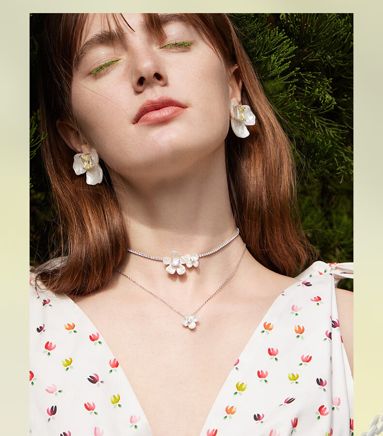 HEFANG Jewelry, Xiaocanglan Collarbone Chain Necklace, Birthday Gift [520 Valentine's Day Gift], for Girlfriend 3