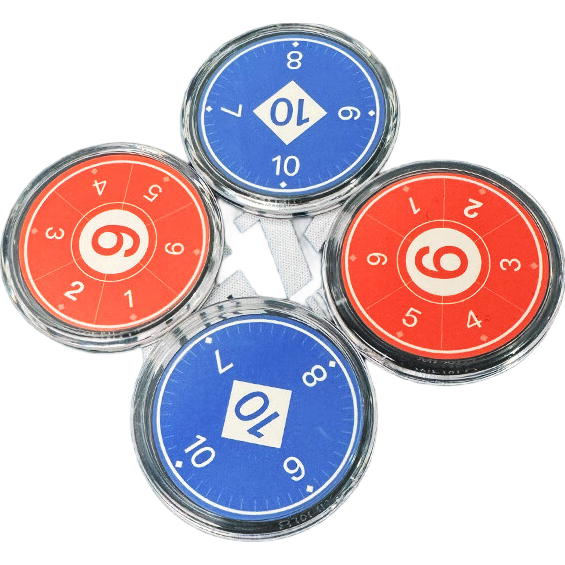 Raptor Guandan Card Signaling Code Set - 4 Ceramic Cards for Guandan Poker Tournament Use