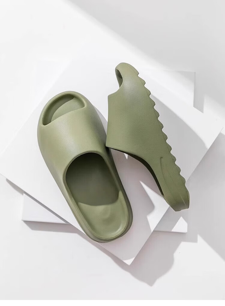 Guoluofi Coconut Slippers Men Summer Thick Sole Soft Home Couple Outdoor Wear White Size 39-40 11