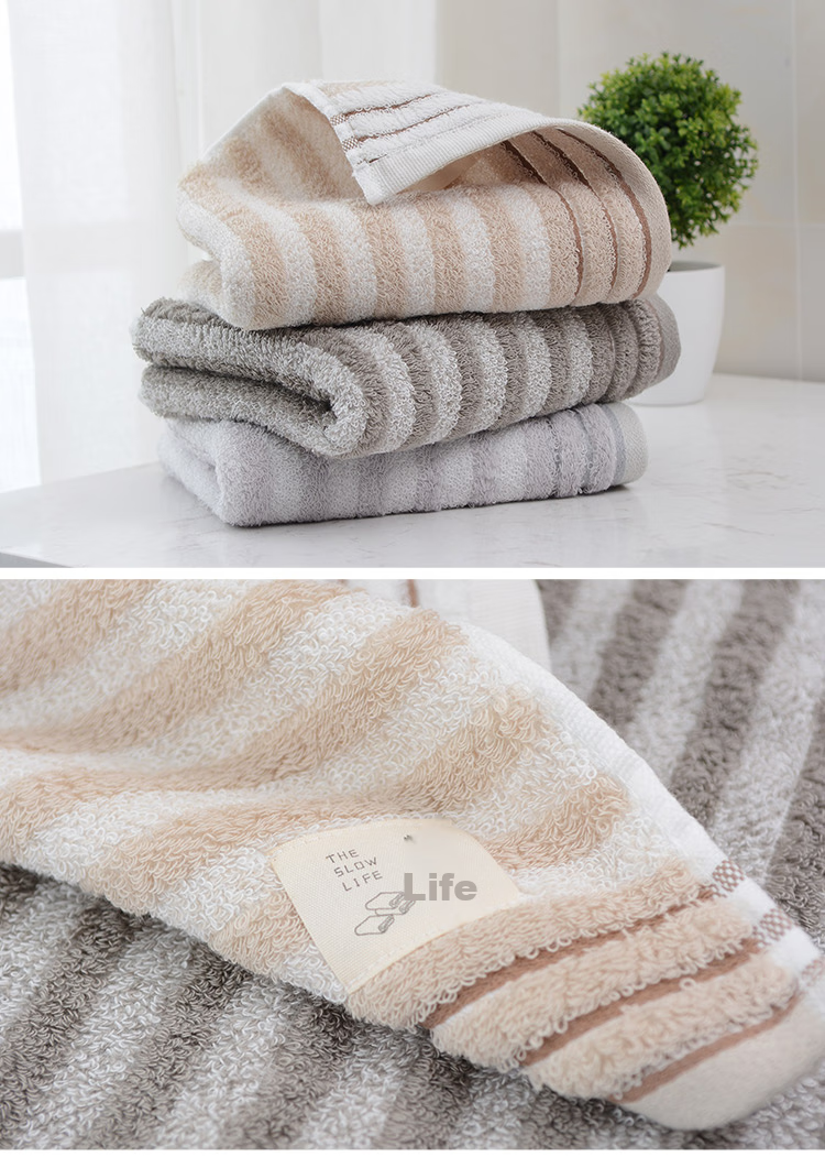 Grace Five-Star Hotel Antibacterial And Anti-Mite Towels, Pure Cotton, Thickened, Highly Absorbent, Soft Face Towels, 3-Pack Gift Box Set for Sports 3