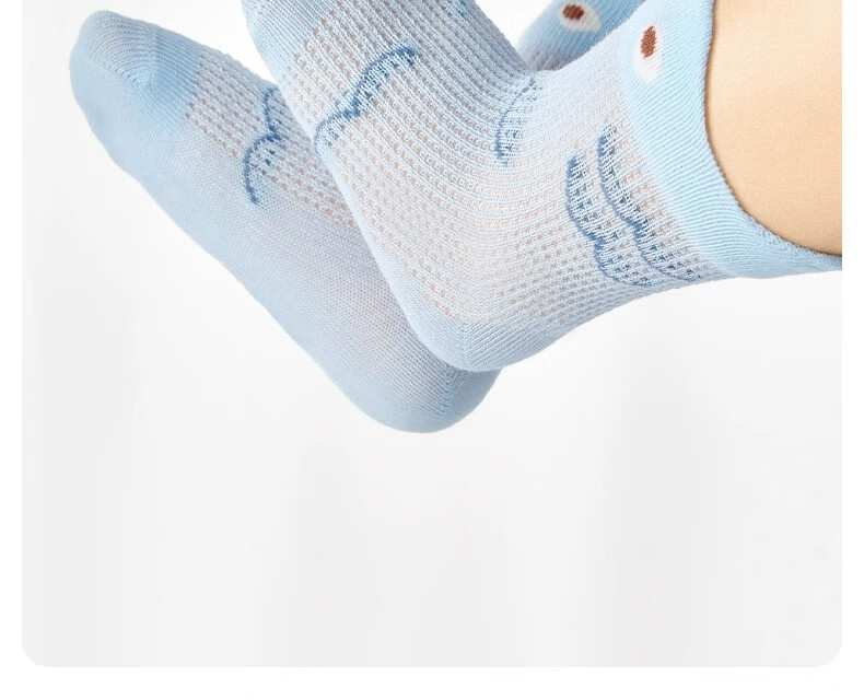 Niduoxiong Children's Socks, Summer Thin Cotton Socks, Girls' Socks, Mesh Socks, Baby Socks, Seamless Boys' Socks 1