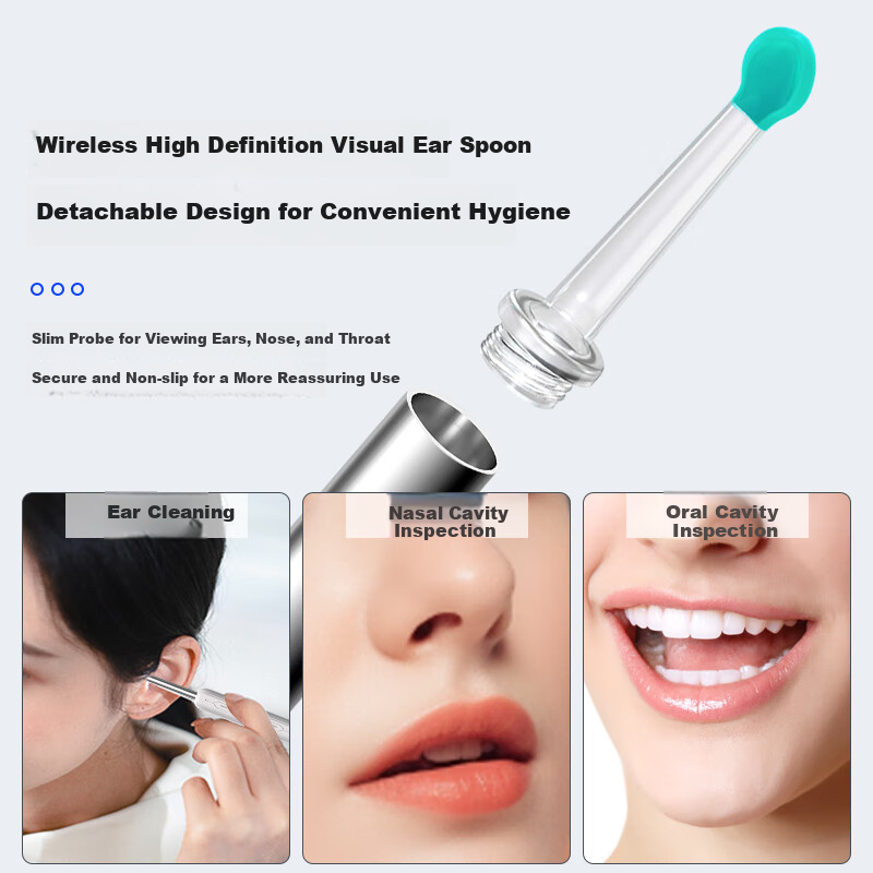 CIIYIIMEN Intelligent Visual Ear Pick High-Definition Ear Cleaning Tool for Adults And Children with Light-Up Design NE18