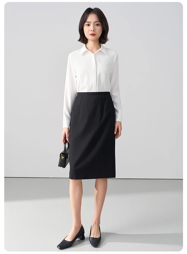Bodexiaojie Black Interview Skirt, Women's Short Skirt, Professional Pencil Skirt, Formal Bodycon Skirt, Suit Skirt 11