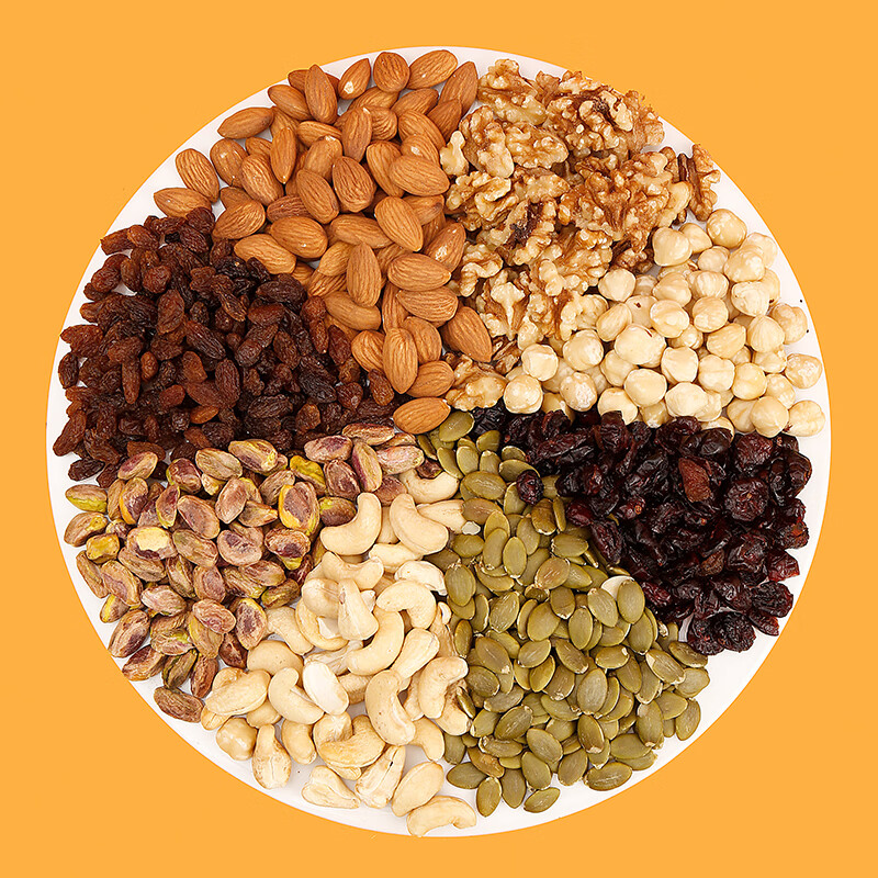森宝 综合坚果果干500g孕妇零食核桃开心果巴旦木腰果福利送礼团购