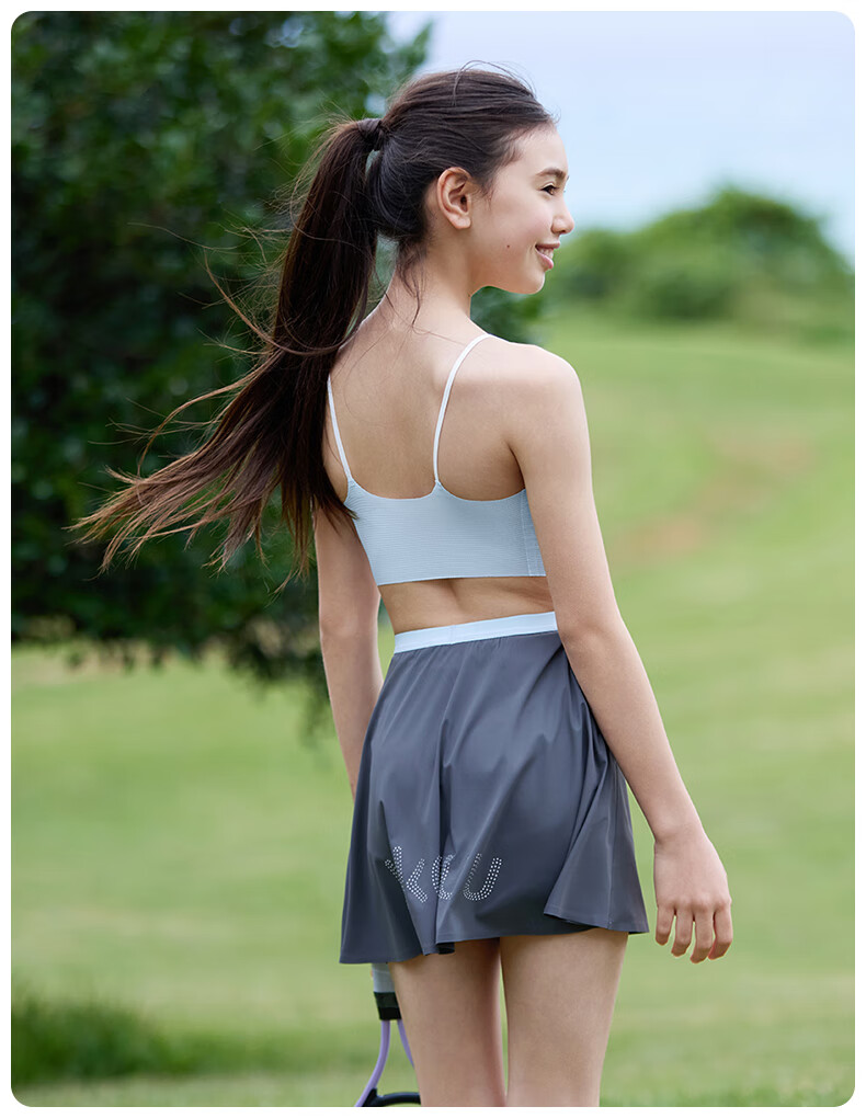Like UU Thin Strap Bra for Female Students in Middle And High School, Puberty Underwear, Girls' Bra, Lightweight And Breathable Camisole 26