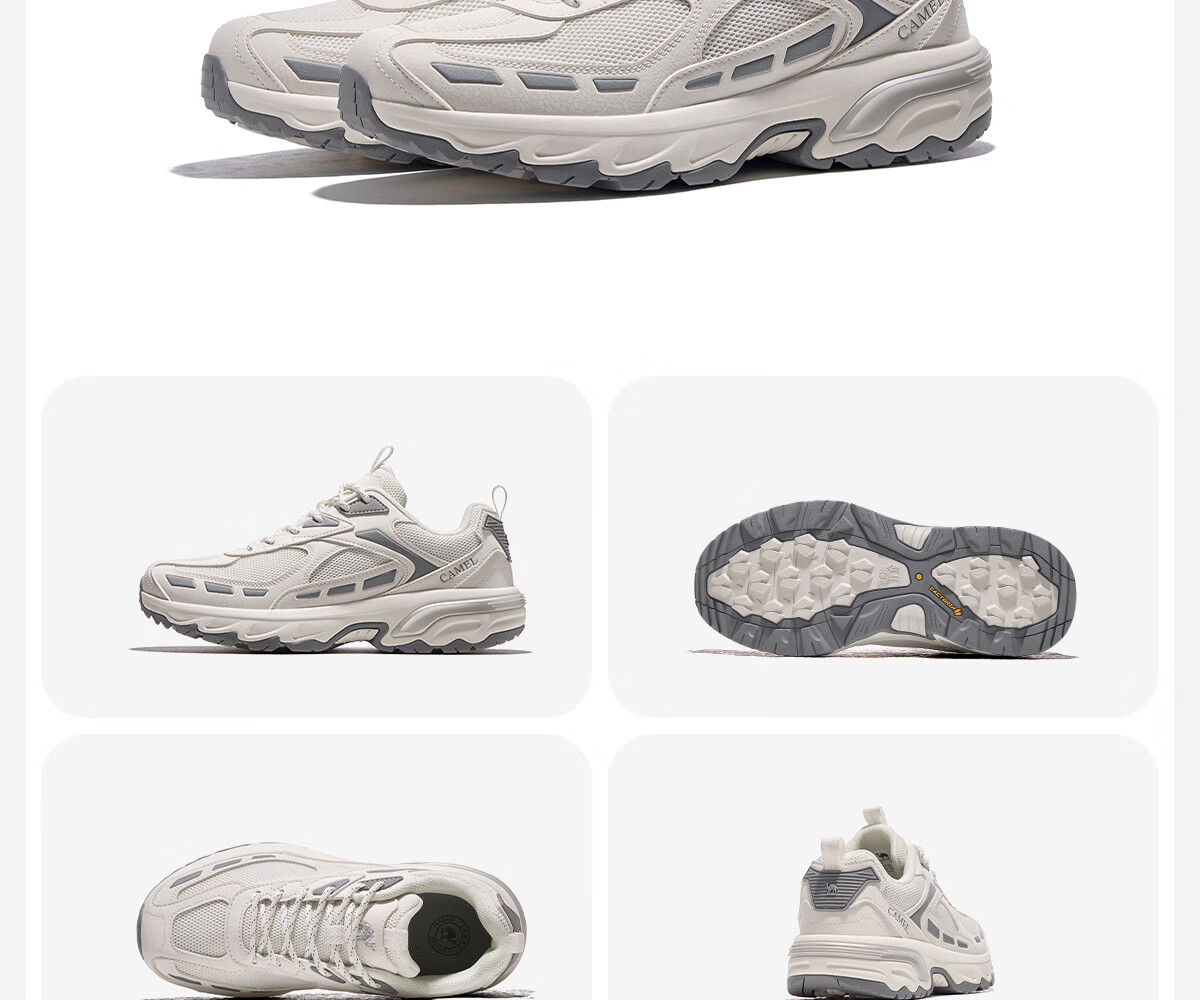 CAMEL Outdoor Casual Shoes, Unisex Hiking Shoes, Sports Footwear, Fashionable Non-Slip Breathable Mountaineering Shoes F15B097051 21
