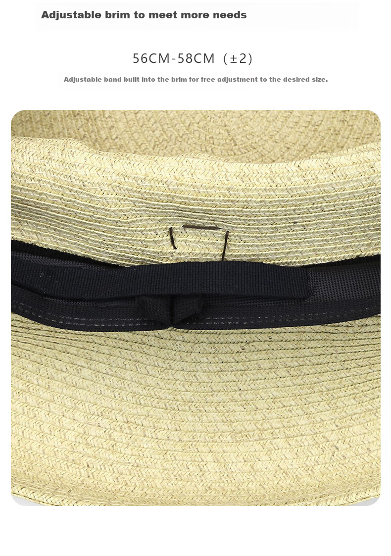 MARJA KURKI Sun Hat for Women, Versatile Portable Woven Sun Protection Hat, Fisherman Hat with Adjustable Brim, Roman Holiday Style, Beige 17