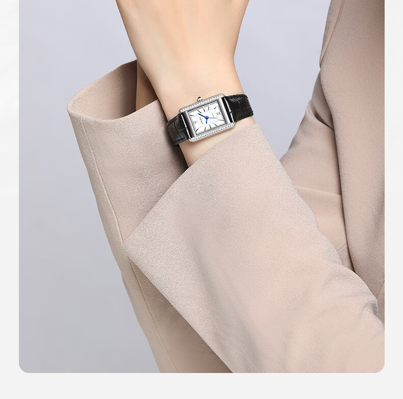EBOHR Women's Watch, Kana Series Retro Small Square Watch, Birthday And Valentine's Day Gift, Quartz Women's Watch 51711446 16