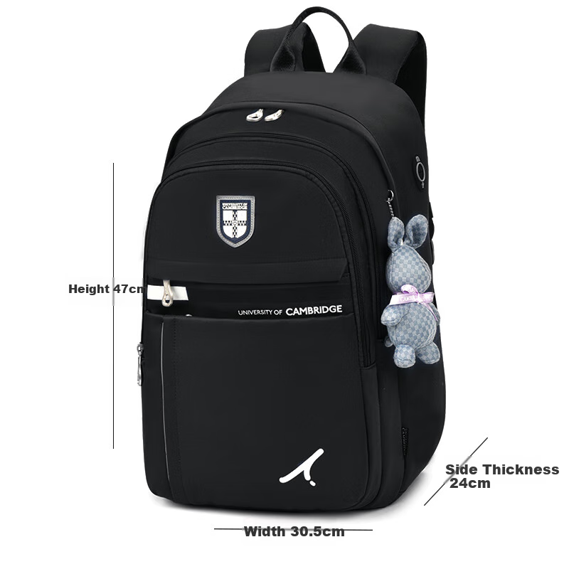UNIVERSITY OF CAMBRIDGE Cambridge University Middle School Student Backpack for Boys And Girls, Junior High And High School Students, Large Capacity Casual Bag, Lightweight Backpack
