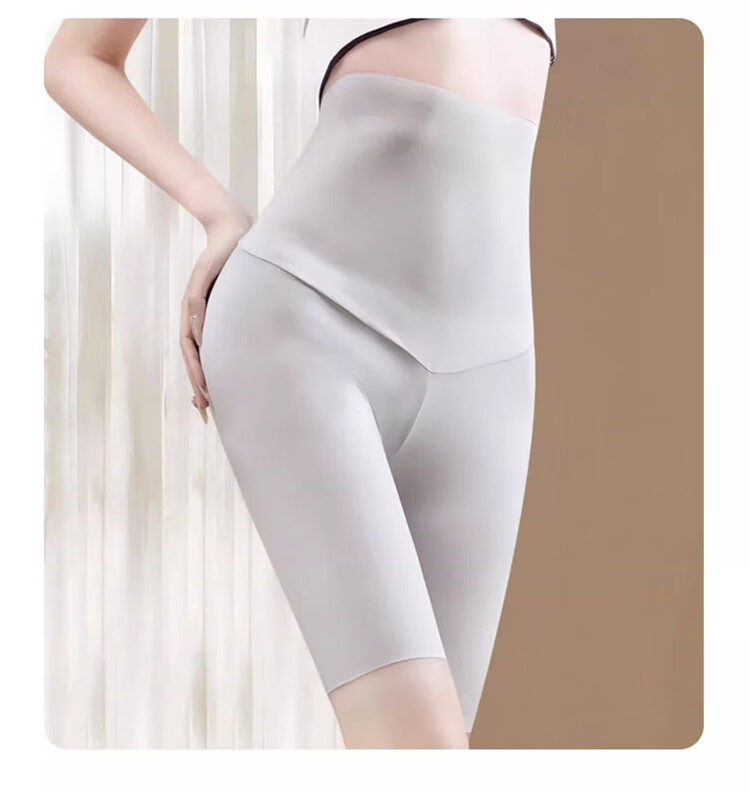 LangSha Ultra-Thin Summer Leggings for Women, Ice Silk Breathable Sun Protection, Super Stretchy Plus Size Mid-Length Maternity Shark Pants 15