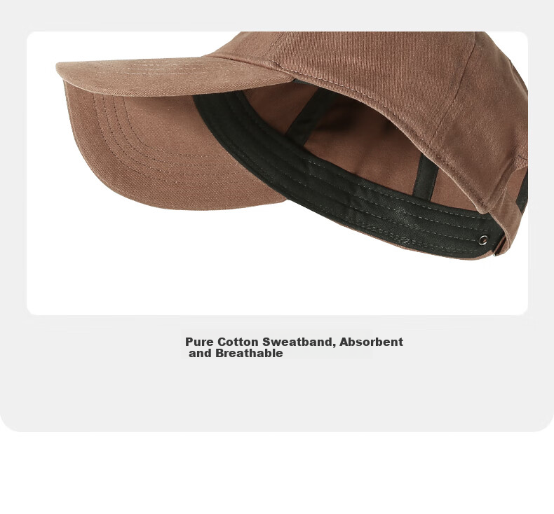 CACUSS Baseball Cap for Women, All-Season Casual Solid Color Korean-Style Soft Top Visor Cap for Men, Outdoor Versatile Sun Protection Hat 10