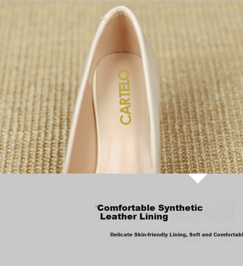 CARTELO French Wedding Shoes Elegant Women's High Heels KCC-2022 Apricot (5cm) 38 6