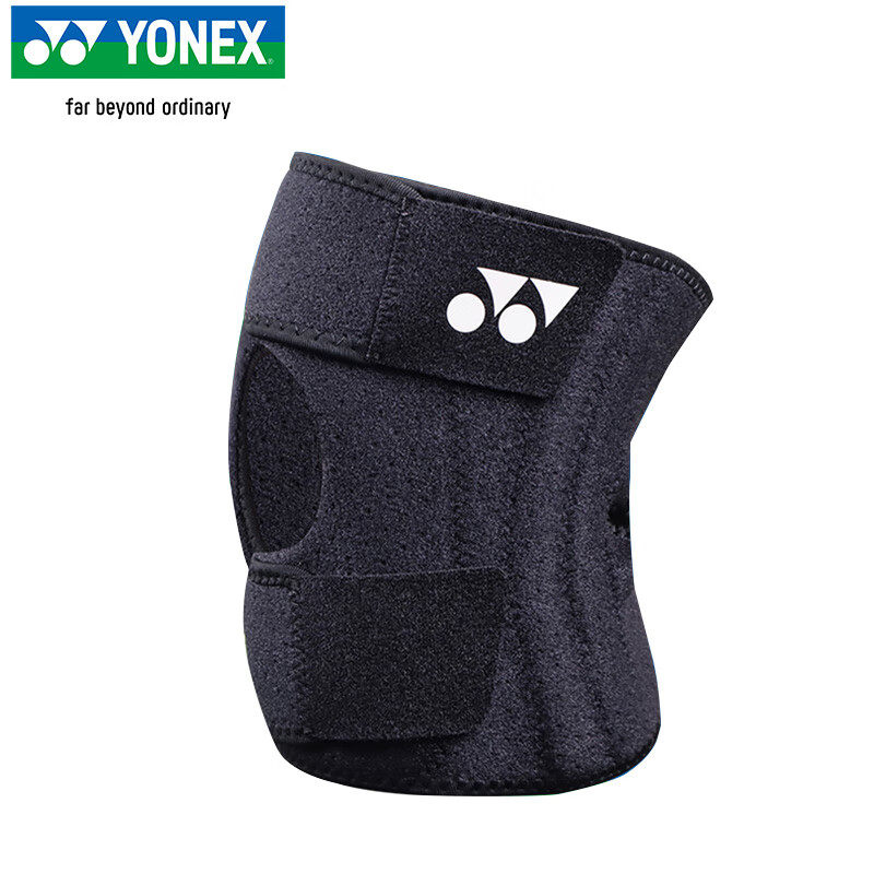 Спортивный наколенник YONEX MPS-24CR, дышащий, нескользящий, амортизирующий, для бега и фитнеса, черный