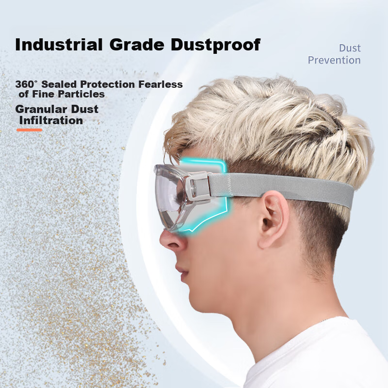 Dust-proof goggles, eye protection, anti-dust, non-fogging, industrial-grade, labor protection, splash-proof, windproof, sand-proof, waterproof, impact-resistant, for me 2