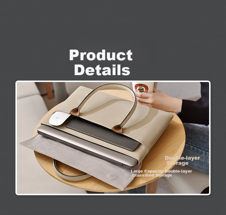 BRINCH Laptop Bag for Women, 15.6-Inch Handheld Commuter Business Laptop Bag Compatible with Apple And Huawei Notebooks 5