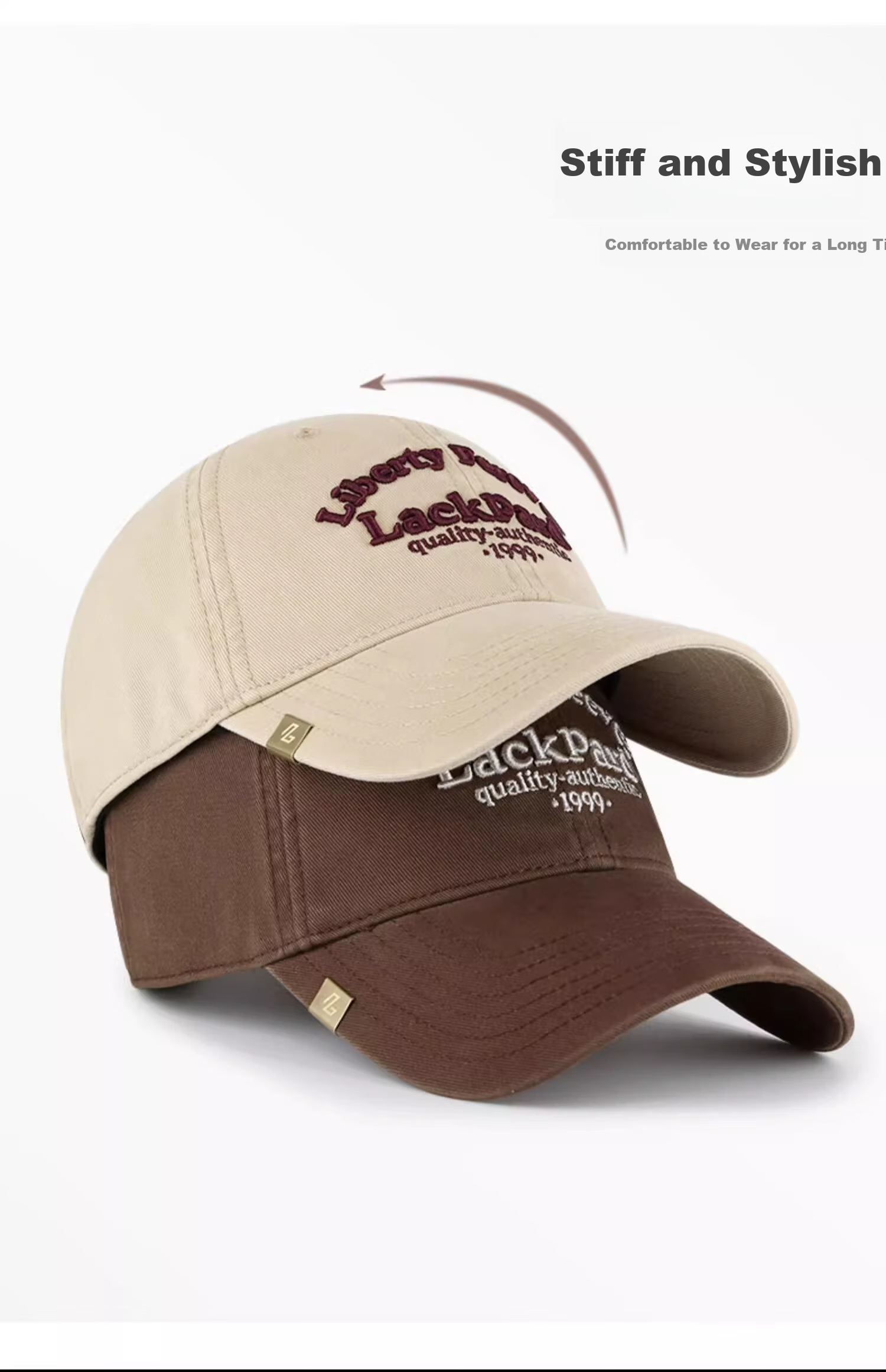 LACKPARD Women's Korean Style New Elastic Baseball Cap High-End Versatile Black Sunshade Hat 14