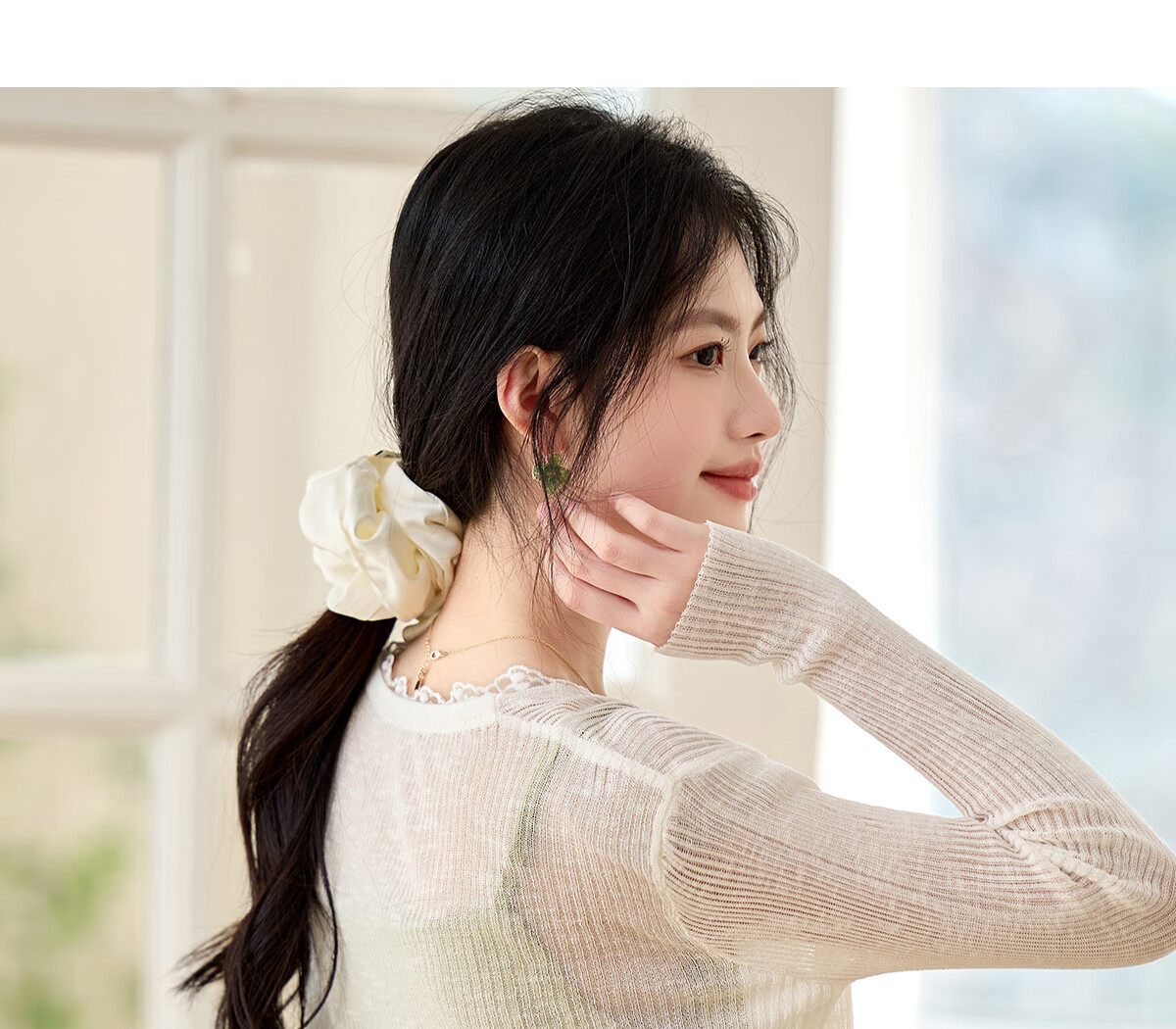 Pincai Women's Summer Ice Silk Lace Tie Cardigan Thin Shawl Air Conditioning Shirt P52Z070 38