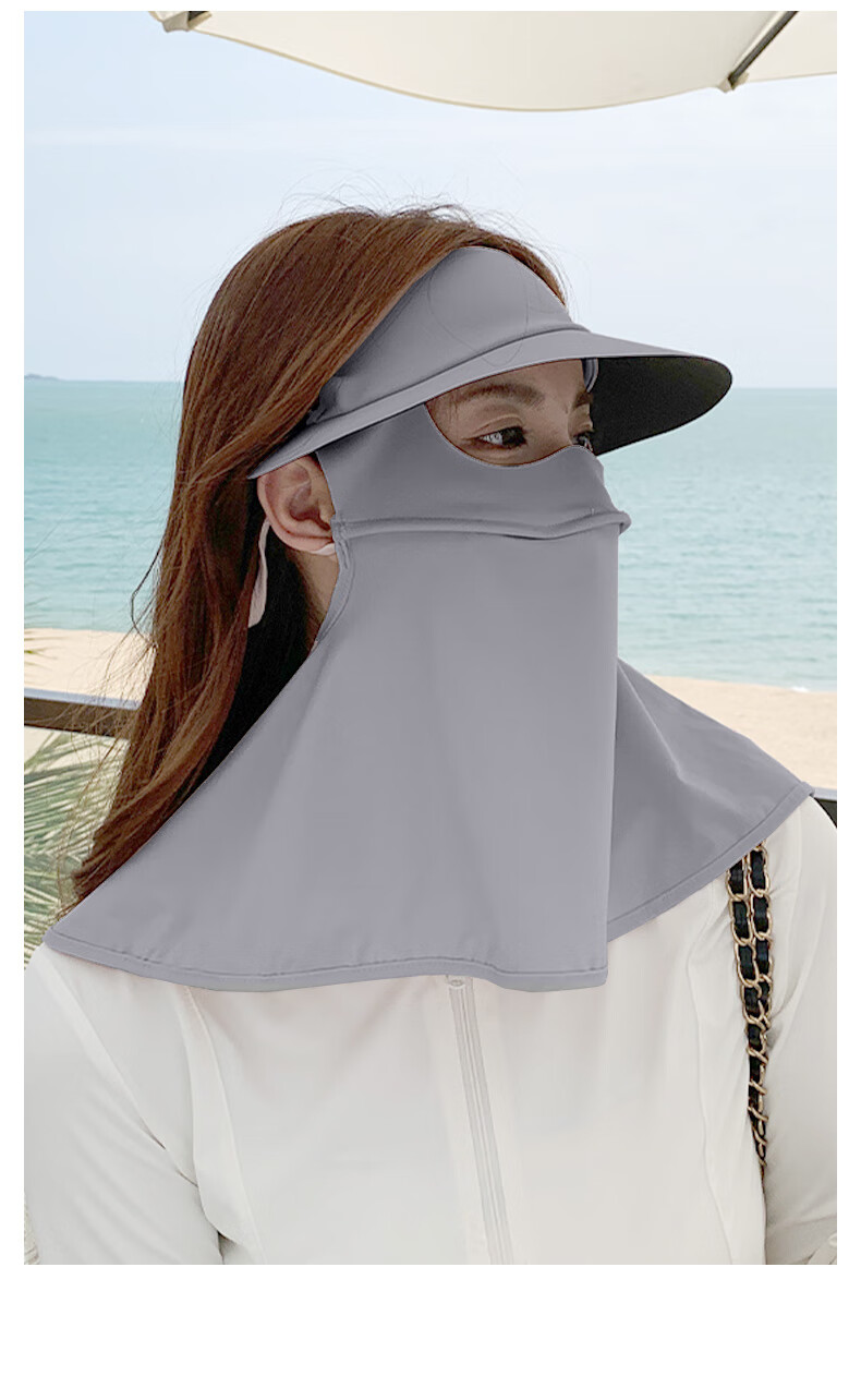 FitonTon Sun Protection Face Mask for Women, Neck Guard, Face Covering, Summer Outdoor Cycling UV-Resistant Full-Face Sunshade Mask for Wome 19