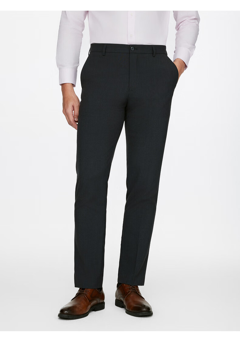 G2000 [Quality Comfort/mall Same Style] Men's Spring And Summer Business Commute Slim Fit Formal Dress Pants, Gray, Size 34 7