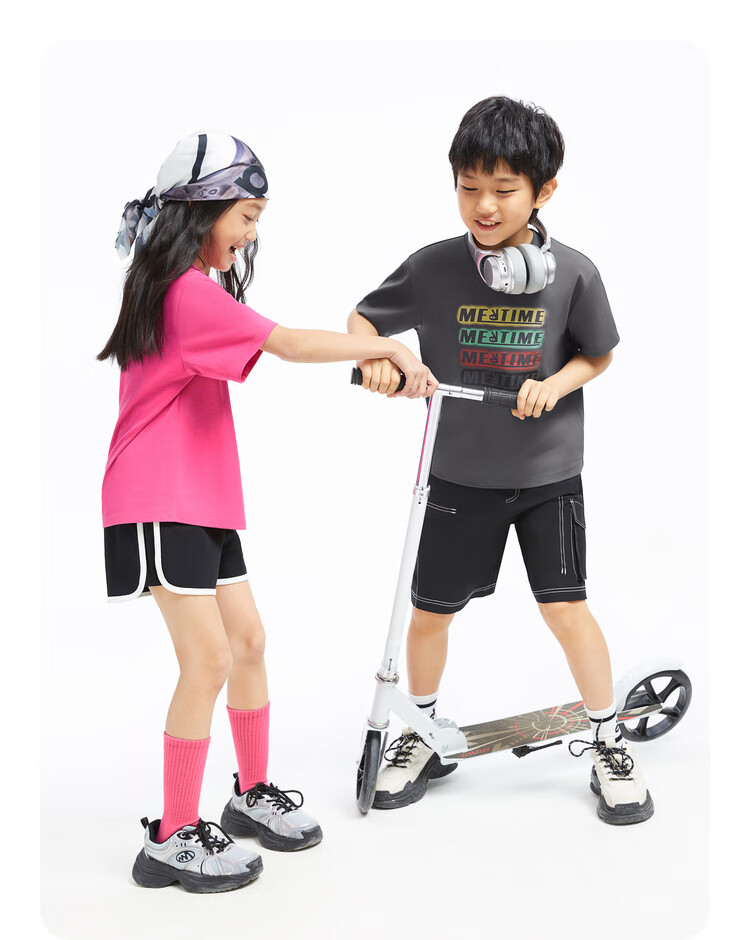 Annil [Memory Foam Cooling T-Shirt] Children's Clothing, Boys And Girls Round Neck Short Sleeve T-Shirt, Summer Casual 10