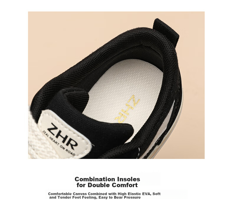 ZHR Canvas Shoes for Women, Classic Versatile Student Sneakers, Comfortable Breathable Thick-Soled Casual Women's Shoes, CS11 Red, Size 38 6