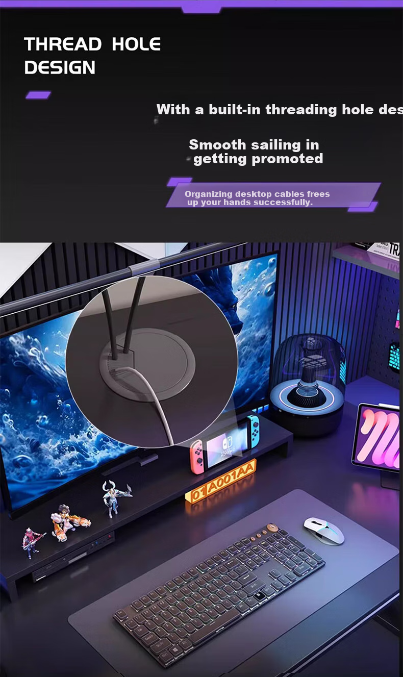 Quanpinwu D1 Computer Desk, Gaming Table for Two People, Home Office Desk, Study Desk, Workstation, Writing Desk 9