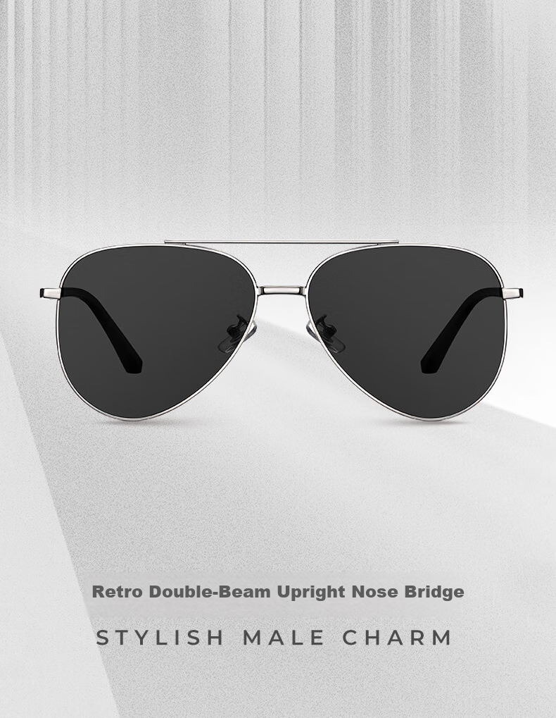 LOHO 2026 Polarized Aviator Sunglasses for Men, Driving-Specific Cycling Sunglasses, Sports Protective Eyewear, UV Protection Gift 2