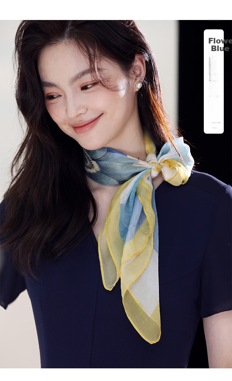 Hangsilu Silk Scarf for Women, Mulberry Silk Scarf, Square Scarf, Pearl Shawl, Birthday And Holiday Gift for Mom 18