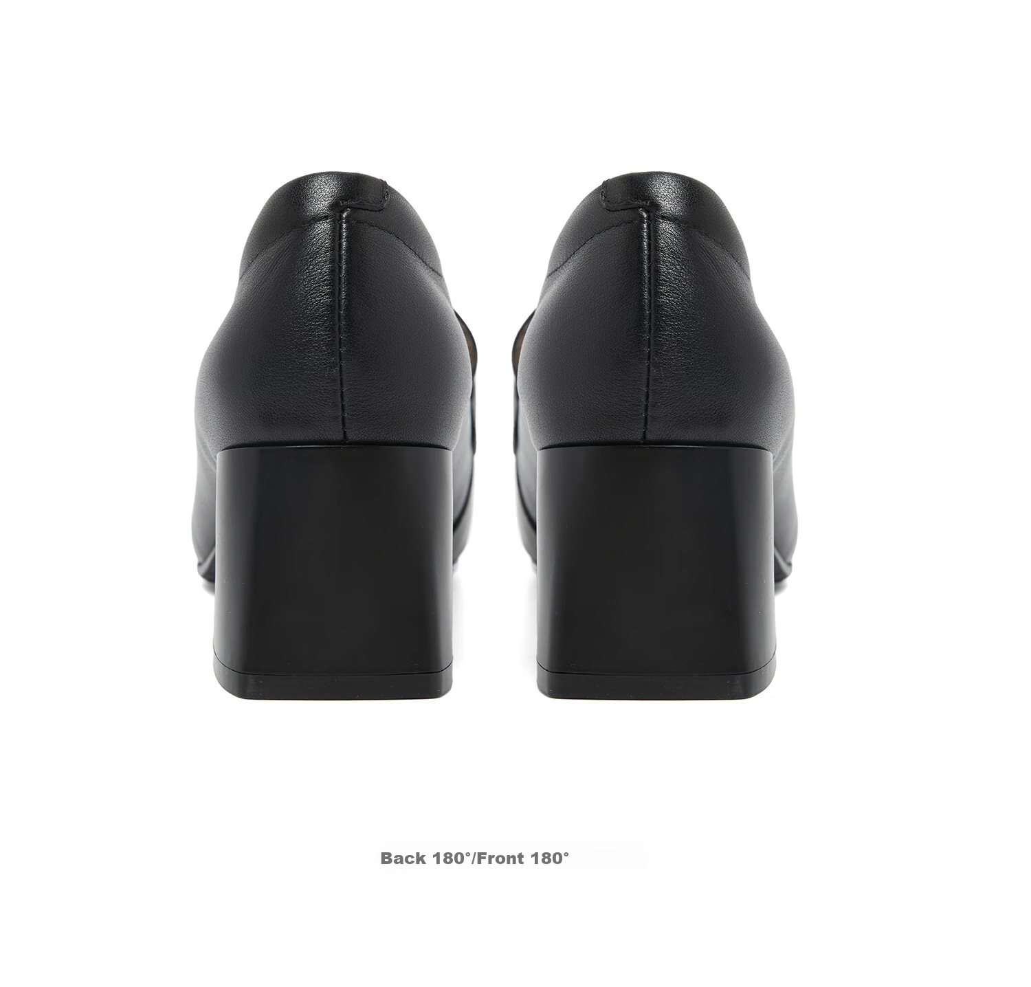 COMELY Genuine Leather Loafers for Women, Spring And Summer New Style Thick-Soled Chunky Heel Petite Commuter British Style Small Leather Shoes, Black, Size 40 22