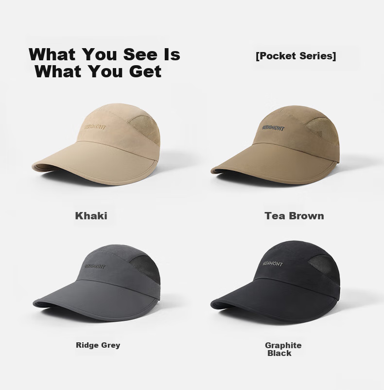 Kenmont Portable Breathable Mesh Baseball Cap for Men, Summer Extended Brim Sun Protection Lightweight Sun Hat Km-6036 9