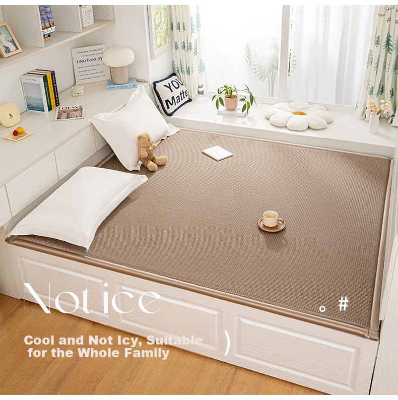 Wuyinliangpin Cooling Bean Mattress Cover, Sleeping Pad, Floor Mat, Tatami Cooling Mat Cover, 1.8x2 Meters 3
