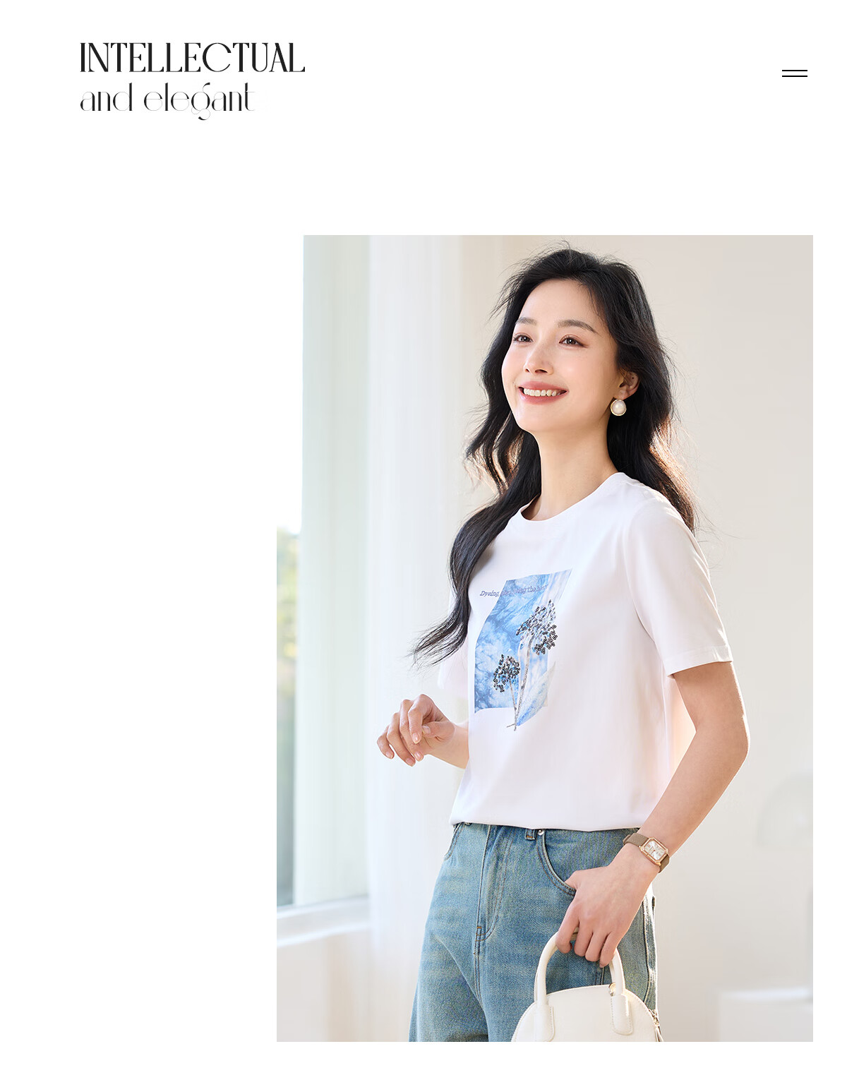 Chushen Summer Short-Sleeve T-Shirt for Women, Fashionable Round Neck, Heavy Embroidery with Sequins, Casual Top S52T029 19