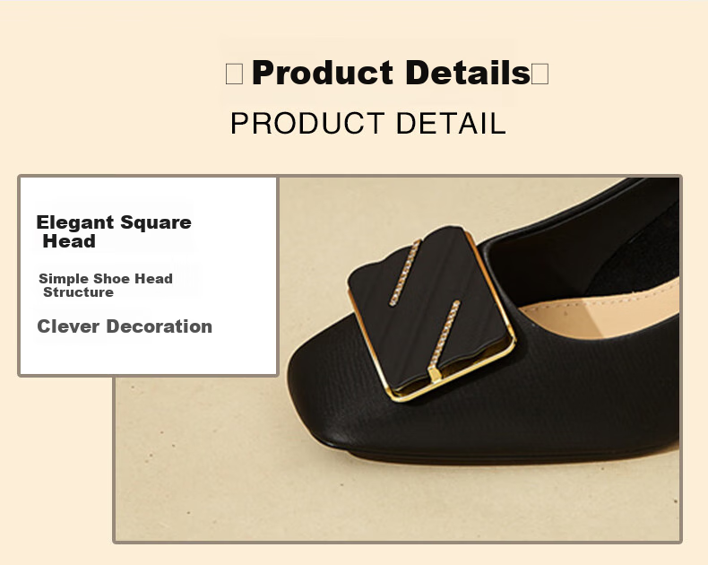 DAPHNE Square Toe Chunky High Heels for Women, Comfortable Shallow Mouth Elegant Fashion Shoes, Height-Increasing Commuter Women's Pumps, Beige, Size 36 10